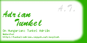 adrian tunkel business card
